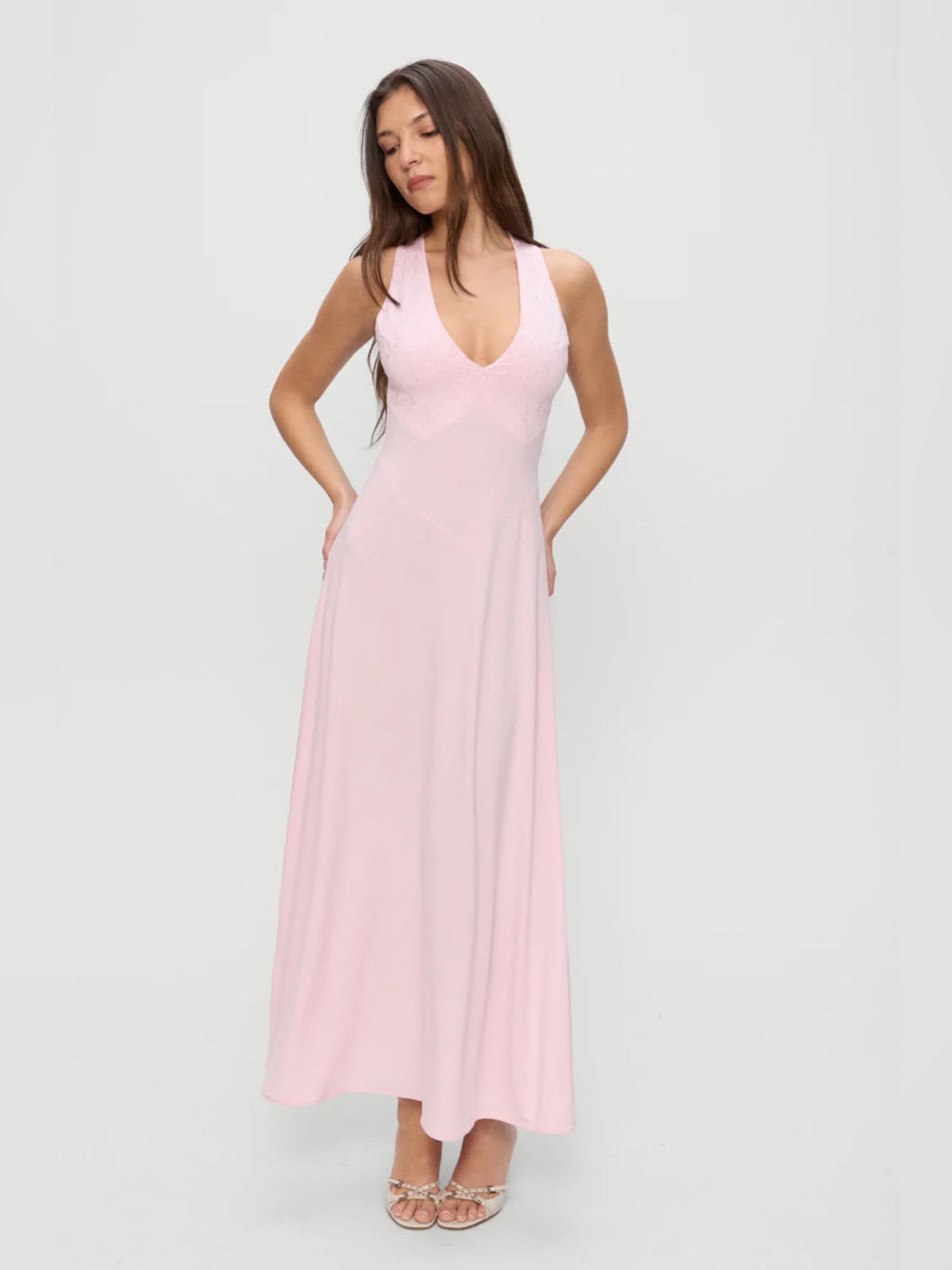 Frankie’s Bikinis Eva Jersey Maxi Dress